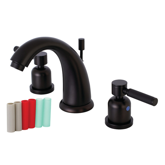 Kingston Brass KB8985DKL Kaiser Widespread Bathroom Faucet with Retail Pop-Up Drain, Oil Rubbed Bronze