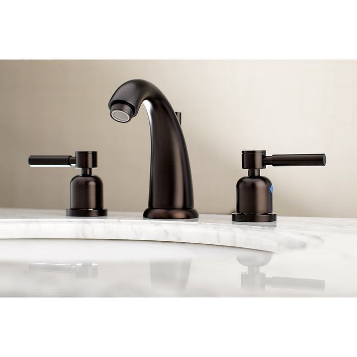 Kingston Brass KB8985DL Concord Widespread Bathroom Faucet with Retail Pop-Up Drain, Oil Rubbed Bronze