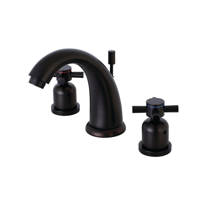 Kingston Brass KB8985DX Concord Widespread Bathroom Faucet with Retail Pop-Up Drain, Oil Rubbed Bronze