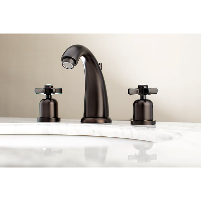 Kingston Brass KB8985ZX Millennium Widespread Bathroom Faucet with Retail Pop-Up Drain, Oil Rubbed Bronze