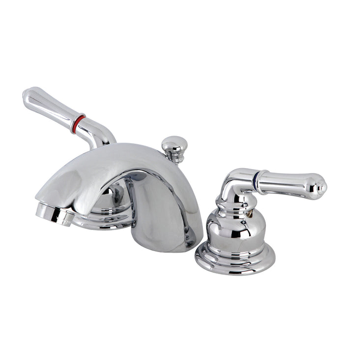 Kingston Brass KB951B Victorian Mini-Widespread Bathroom Faucet with Brass Pop-Up Drain, Polished Chrome