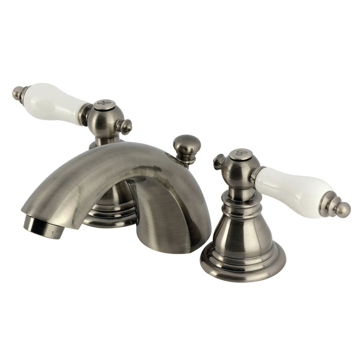 Kingston Brass KB953APL American Patriot Mini-Widespread Bathroom Faucet with Pop-Up Drain, Black Stainless