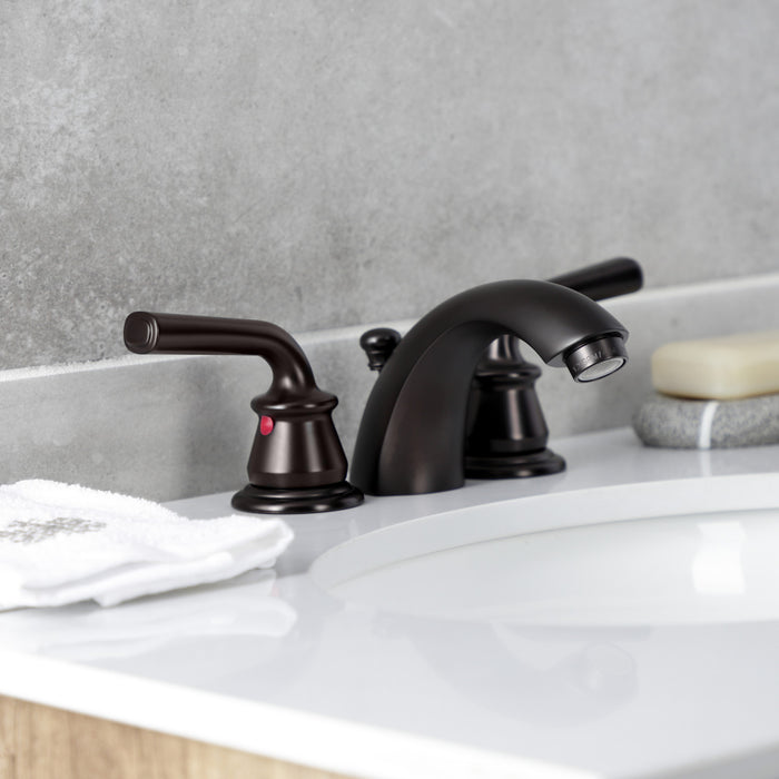 Kingston Brass KB955RXL Restoration Mini-Widespread Bathroom Faucet with Pop-Up Drain, Oil Rubbed Bronze