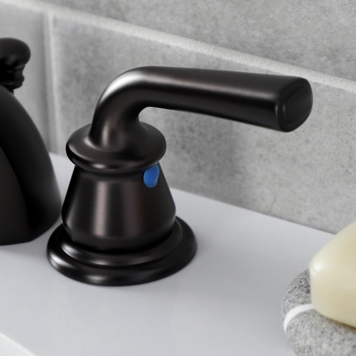 Kingston Brass KB955RXL Restoration Mini-Widespread Bathroom Faucet with Pop-Up Drain, Oil Rubbed Bronze