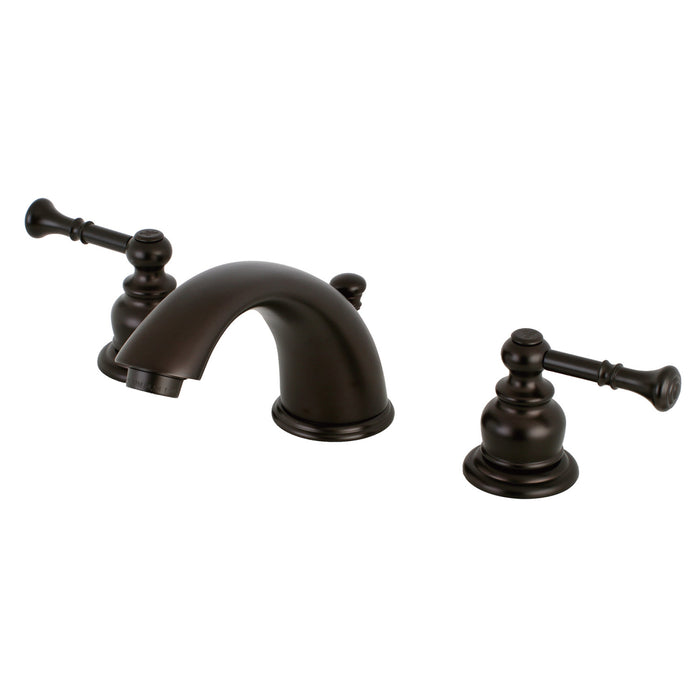 Kingston Brass KB965NL Naples Widespread Bathroom Faucet with Retail Pop-Up Drain, Oil Rubbed Bronze