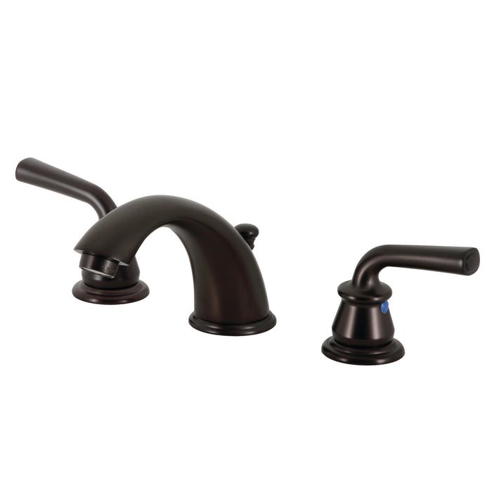 Kingston Brass KB965RXL Restoration Widespread Bathroom Faucet with Retail Pop-Up Drain, Oil Rubbed Bronze