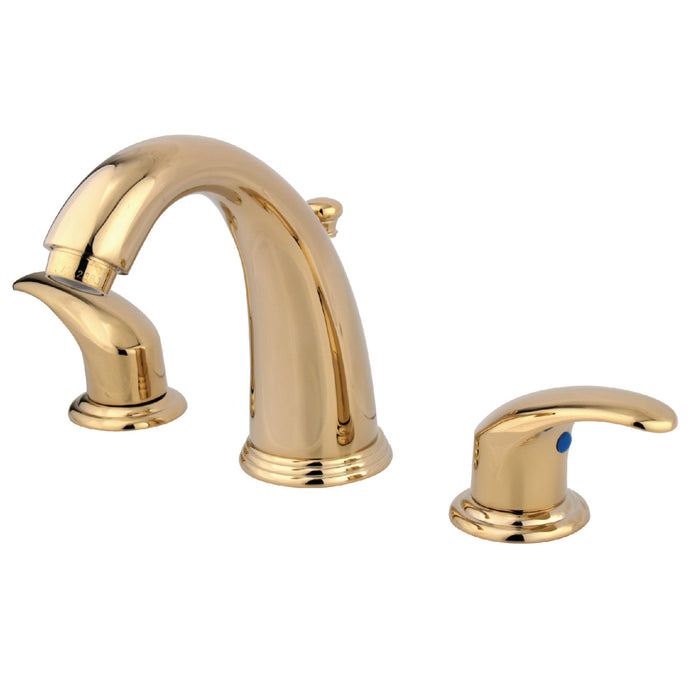 Kingston Brass KB982LL Magellan Widespread Bathroom Faucet with Pop-Up Drain, Polished Brass