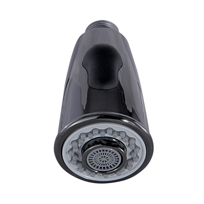 Kingston Brass KDH8500 2-Function Pull-Down Kitchen Faucet Sprayer Head, Black Stainless Steel