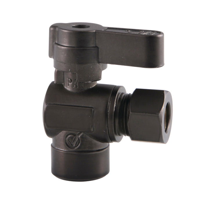 Kingston Brass KF4320ORB 1/2" Sweat x 3/8" O.D. Comp Angle Shut-Off Valve, Oil Rubbed Bronze