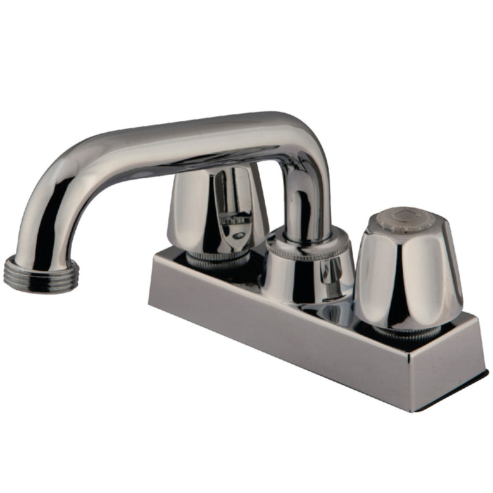 Kingston Brass KF461  Double-Handle 4" Centerset Laundry Faucet, Polished Chrome