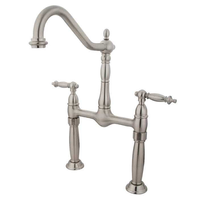 Kingston Brass KS1078TL Vessel Sink Faucet, Brushed Nickel