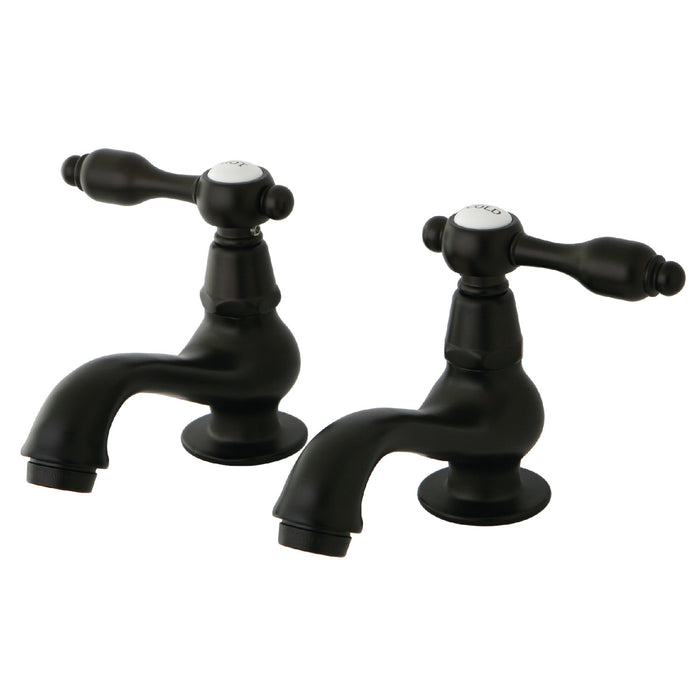 Kingston Brass KS1105TAL Tudor Basin Tap Faucet with Metal Lever Handle, Oil Rubbed Bronze