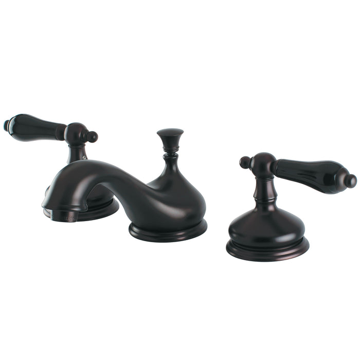 Kingston Brass KS1165PKL Duchess Widespread Bathroom Faucet with Brass Pop-Up Drain, Oil Rubbed Bronze