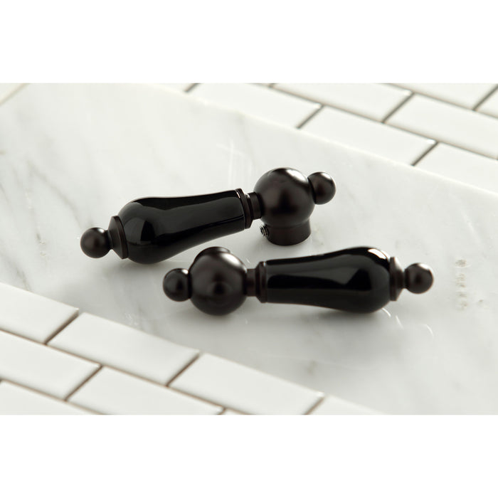 Kingston Brass KS1215PKL Duchess Double-Handle Wall Mount Bathroom Faucet, Oil Rubbed Bronze