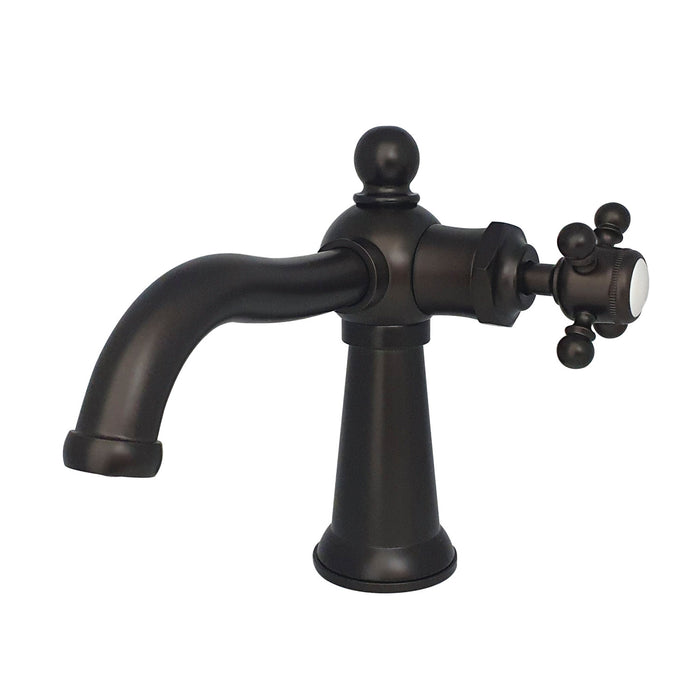 Kingston Brass KS154BXORB Nautical One-Handle Single-Hole Bathroom Faucet with Push Pop-Up Drain, Oil Rubbed Bronze