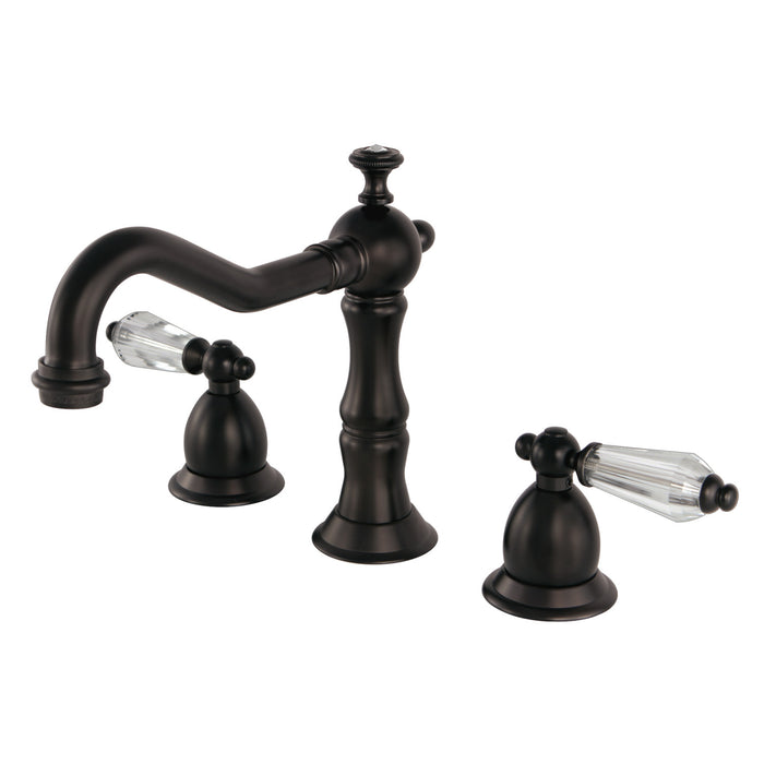 Kingston Brass KS1975WLL Wilshire Widespread Bathroom Faucet with Brass Pop-Up Drain, Oil Rubbed Bronze