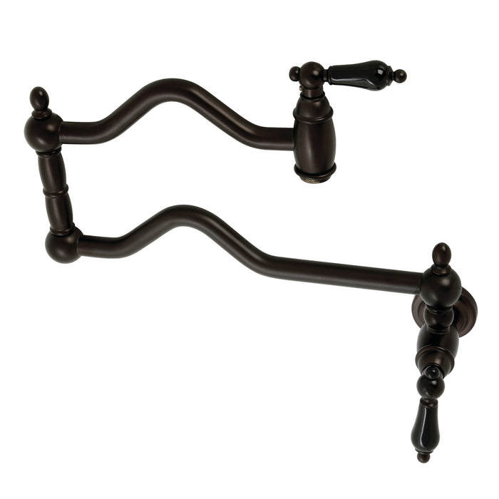Kingston Brass KS2105PKL Duchess Wall Mount Pot Filler Faucet, Oil Rubbed Bronze