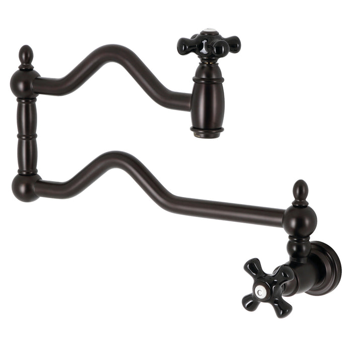 Kingston Brass KS2105PKX Duchess Wall Mount Pot Filler Faucet, Oil Rubbed Bronze