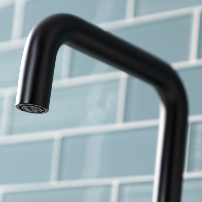 Kingston Brass KS2260DX Constantine Two-Handle Single-Hole Bathroom Faucet with Push Pop-Up Drain, Matte Black