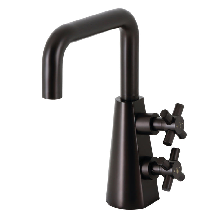 Kingston Brass KS2265DX Constantine Two-Handle Single-Hole Bathroom Faucet with Push Pop-Up Drain, Oil Rubbed Bronze