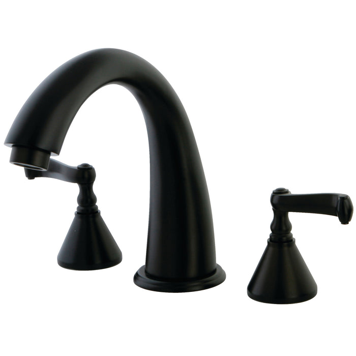 Kingston Brass KS2365FL Roman Two-Handle Deck Mount Roman Tub Faucet, Oil Rubbed Bronze