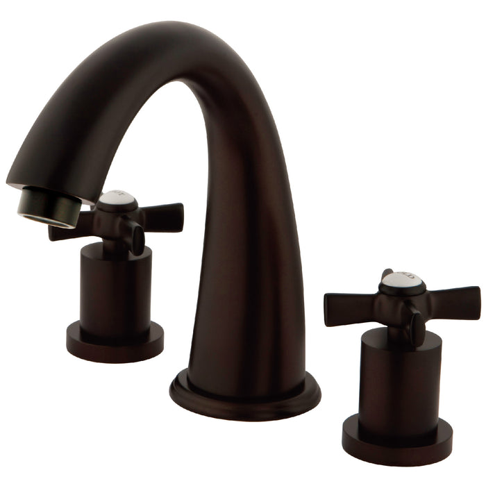 Kingston Brass KS2365ZX Millennium Two-Handle Deck Mount Roman Tub Faucet, Oil Rubbed Bronze