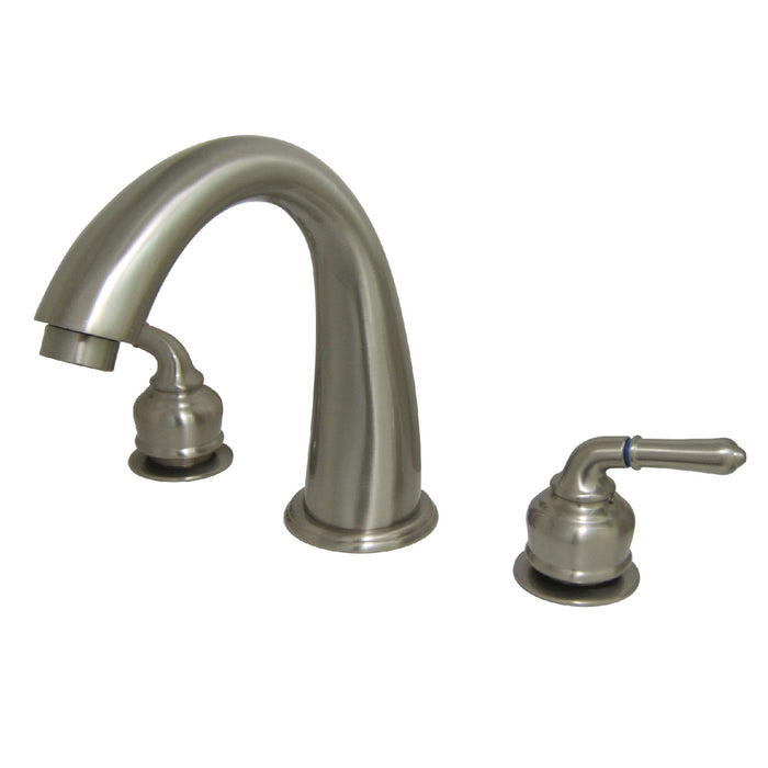 Kingston Brass KS2368 Milano Two-Handle Deck Mount Roman Tub Faucet, Brushed Nickel