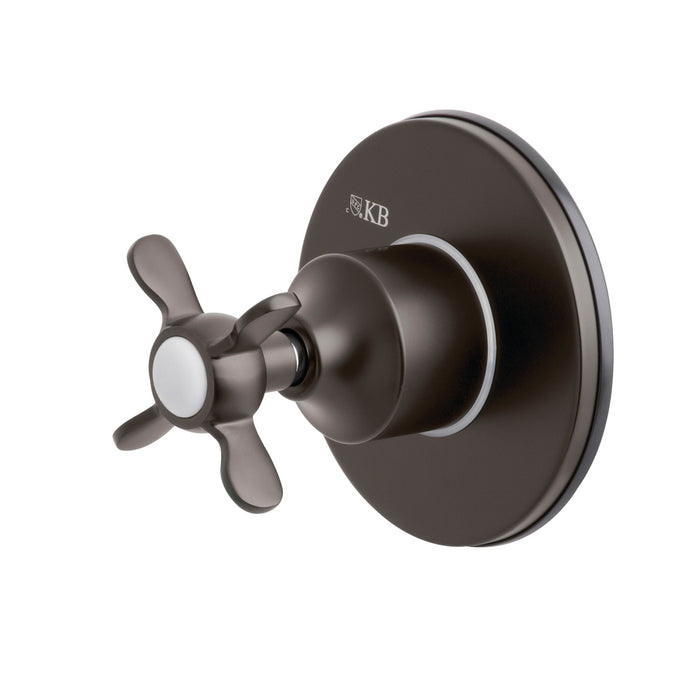 Kingston Brass KS3035BEX  Single-Handle Three-Way Diverter Valve with Round Trim Kit, Oil Rubbed Bronze