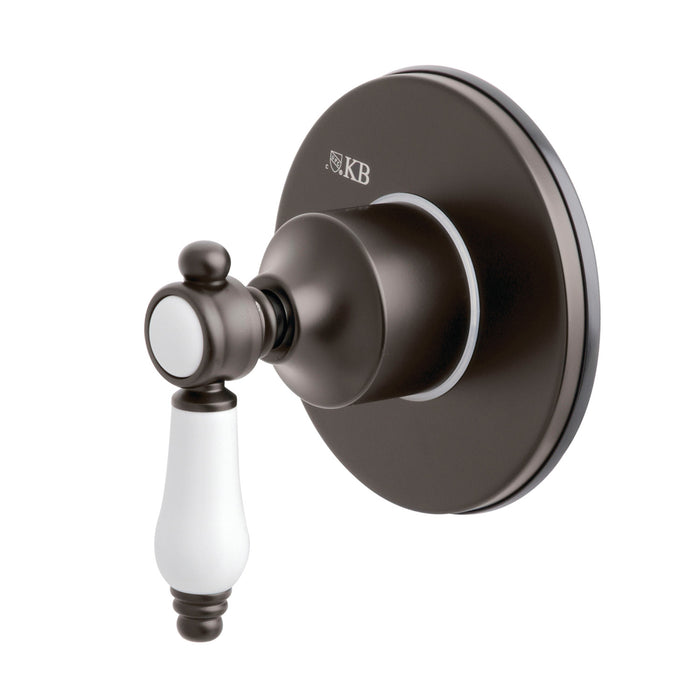 Kingston KS3035BPL Bel-Air Single-Handle Three-Way Diverter Valve with Round Trim Kit, Oil Rubbed Bronze