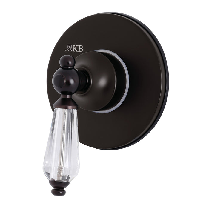 Kingston Brass KS3035WLL Willshire Single-Handle Three-Way Diverter Valve with Round Trim Kit, Oil Rubbed Bronze