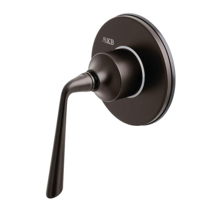 Kingston Brass KS3035ZL  Single-Handle Three-Way Diverter Valve with Round Trim Kit, Oil Rubbed Bronze