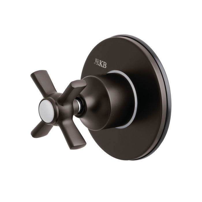 Kingston Brass KS3035ZX  Single-Handle Three-Way Diverter Valve with Round Trim Kit, Oil Rubbed Bronze