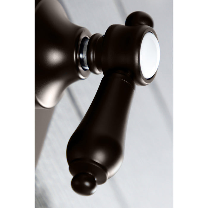 Kingston Brass KS3045BAL Heirloom Single-Handle Three-Way Diverter Valve with Square Trim Kit, Oil Rubbed Bronze