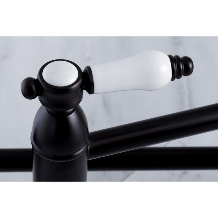 Kingston Brass KS3105BPL Bel-Air Wall Mount Pot Filler Faucet, Oil Rubbed Bronze