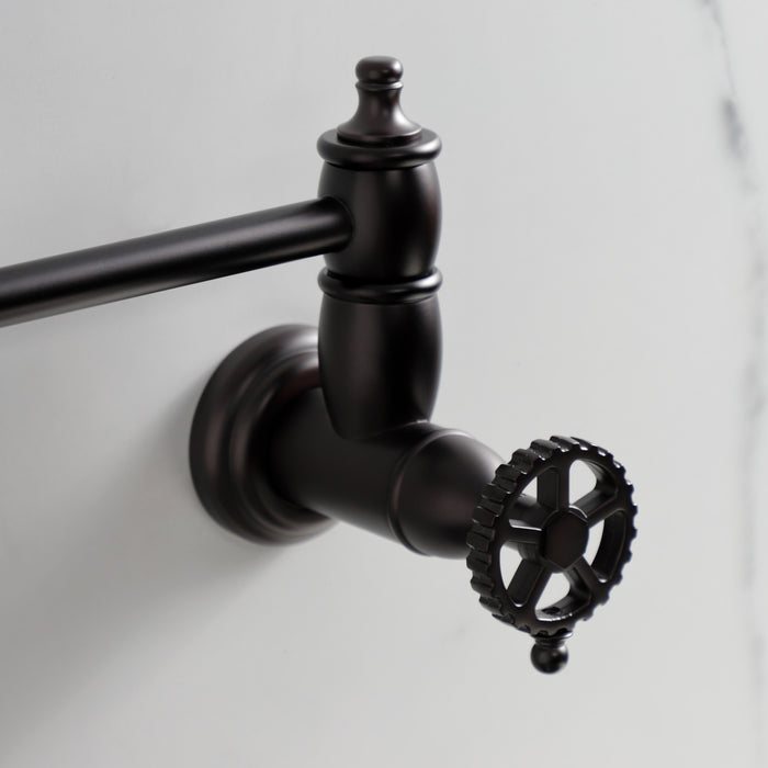 Kingston Brass KS3105CG Fuller Wall Mount Pot Filler Faucet, Oil Rubbed Bronze