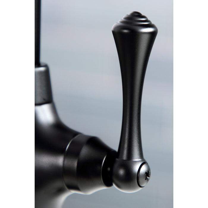 Kingston Brass KS3190BL Vintage Single-Handle Water Filtration Faucet, Matte Black