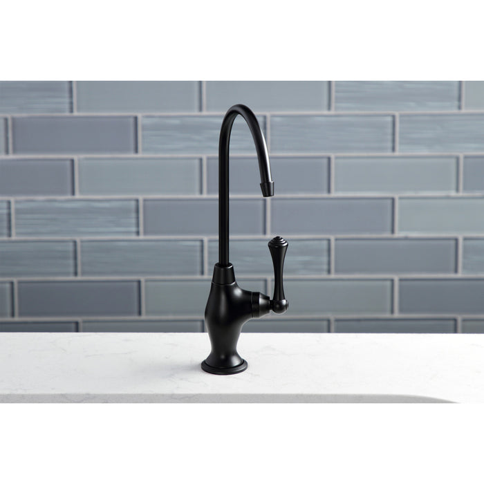 Kingston Brass KS3190BL Vintage Single-Handle Water Filtration Faucet, Matte Black