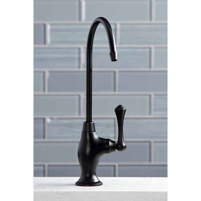 Kingston Brass KS3190BL Vintage Single-Handle Water Filtration Faucet, Matte Black