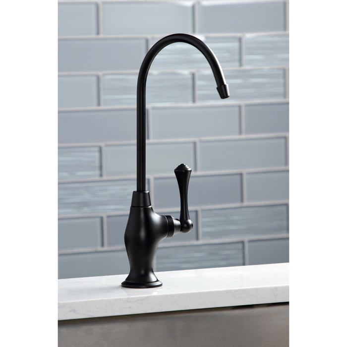 Kingston Brass KS3190BL Vintage Single-Handle Water Filtration Faucet, Matte Black