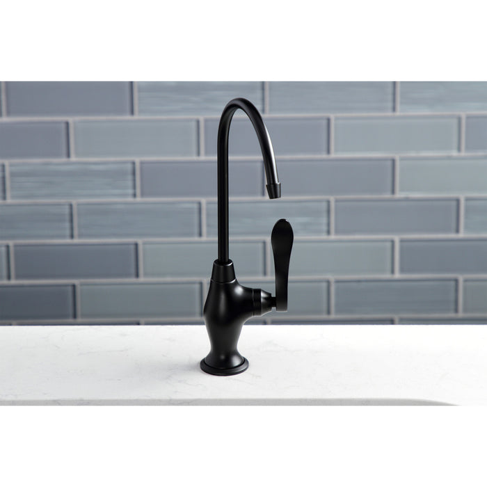Kingston Brass KS3190NFL NuWave French Single-Handle Water Filtration Faucet, Matte Black