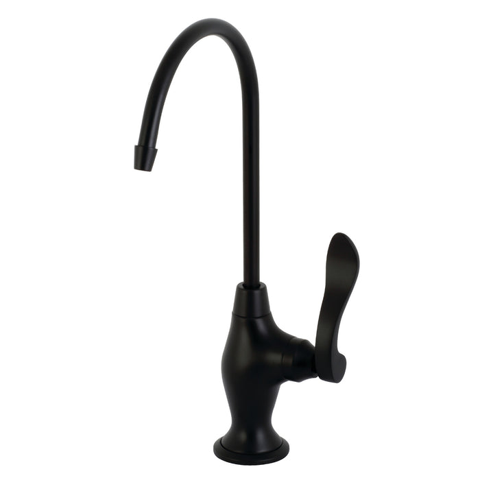 Kingston Brass KS3190NFL NuWave French Single-Handle Water Filtration Faucet, Matte Black