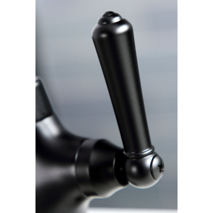 Kingston Brass KS3190NML Magellan Single-Handle Water Filtration Faucet, Matte Black