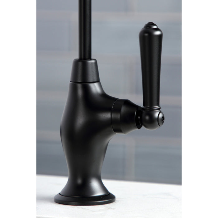 Kingston Brass KS3190NML Magellan Single-Handle Water Filtration Faucet, Matte Black