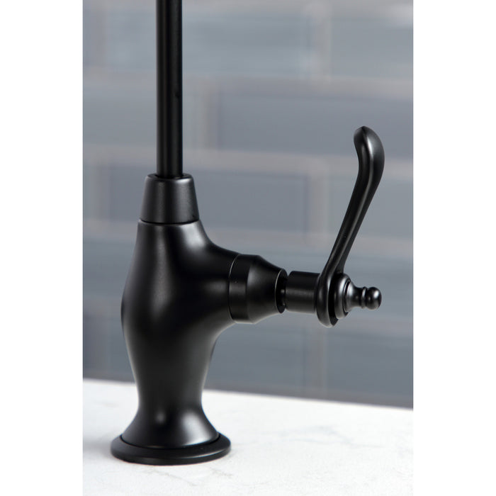 Kingston Brass KS3190TL Templeton Single-Handle Water Filtration Faucet, Matte Black