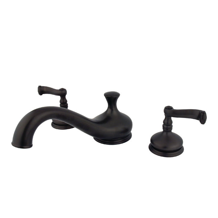 Kingston Brass KS3335FL Royale Two-Handle Deck Mount Roman Tub Faucet, Oil Rubbed Bronze