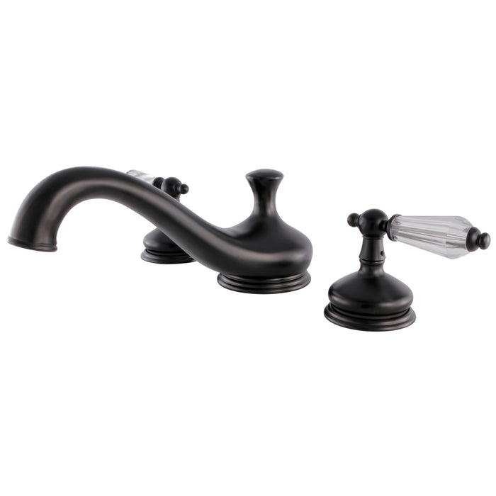 Kingston Brass KS3335WLL Wilshire Two-Handle Deck Mount Roman Tub Faucet, Oil Rubbed Bronze