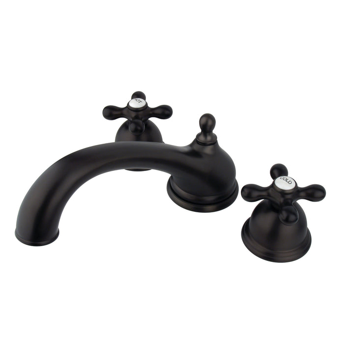 Kingston Brass KS3355AX Vintage Two-Handle Deck Mount Roman Tub Faucet, Oil Rubbed Bronze