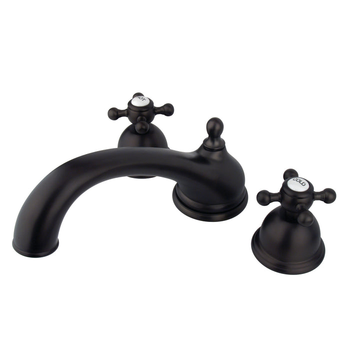Kingston Brass KS3355BX Vintage Two-Handle Deck Mount Roman Tub Faucet, Oil Rubbed Bronze