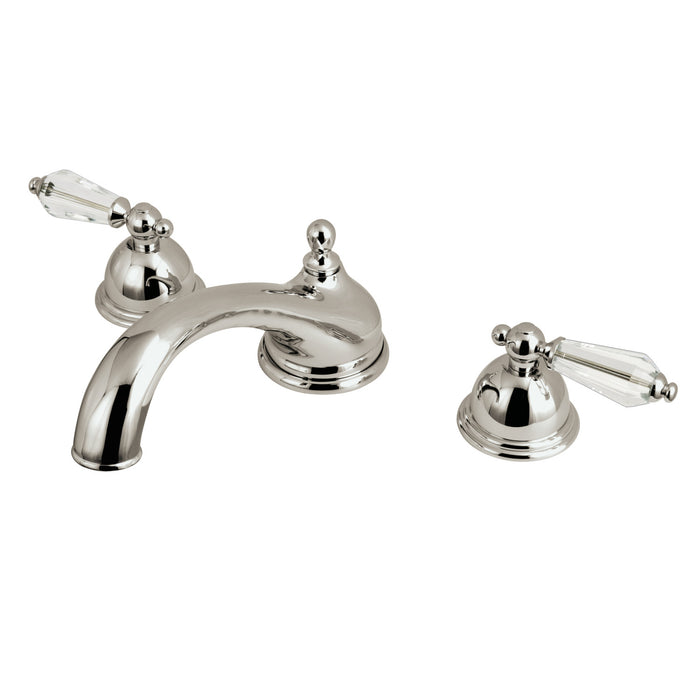 Kingston Brass KS3358WLL Wilshire Two-Handle Deck Mount Roman Tub Faucet, Brushed Nickel