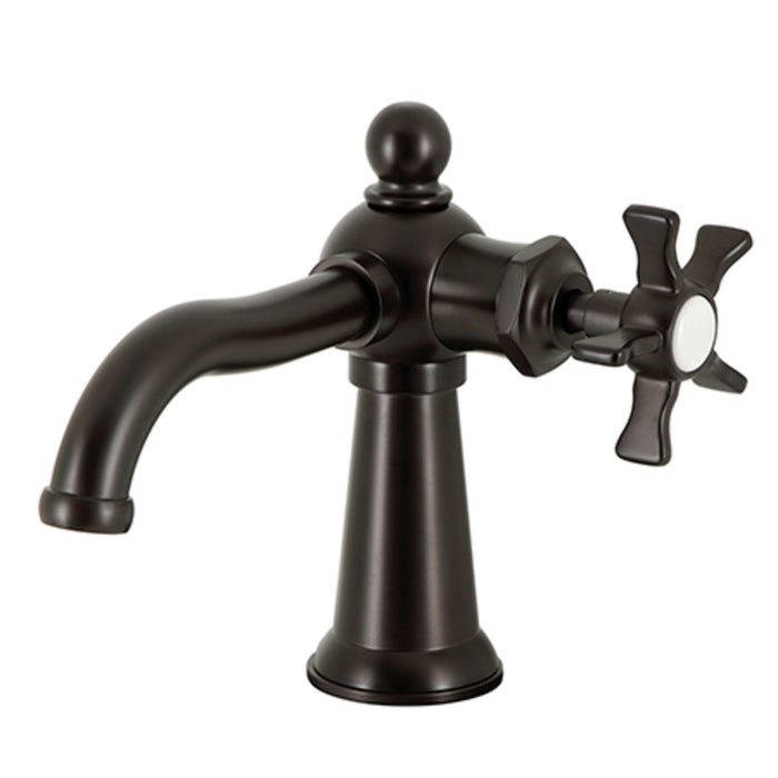 Kingston Brass KS3545NX Hamilton One-Handle Single-Hole Bathroom Faucet with Push Pop-Up Drain, Oil Rubbed Bronze